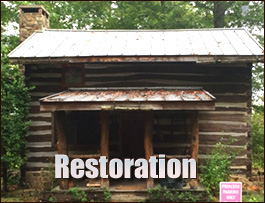 Historic Log Cabin Restoration  Oakton, Virginia